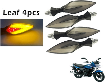 Generox Front, Rear LED Indicator Light for Bajaj Platina(Red, Yellow)