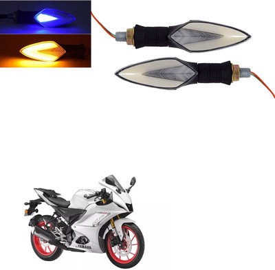Vagary Front, Rear LED Indicator Light for Yamaha R15 V4(Blue, Yellow)