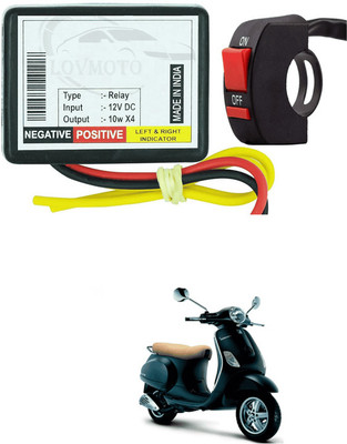 LOVMOTO Front, Rear LED Indicator Light for Piaggio Vespa LX(Yellow)