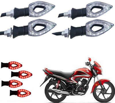 REPLEY Front, Rear LED Indicator Light for Honda Dream Yuga(Red)