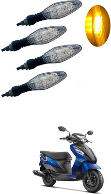 PRTEK Front, Rear LED Indicator Light for Suzuki Lets(Multicolor)