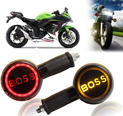AUTO PEARL Side LED Indicator Light for Kawasaki Ninja 300(Yellow, Red)