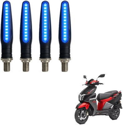 JMA TRADING Front, Rear LED Indicator Light for TVS Universal For Bike(Blue)
