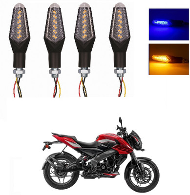 JMA TRADING Front, Rear LED Indicator Light for Bajaj Universal For Bike(Blue, Amber)