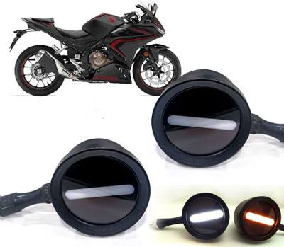 AUTO PEARL Front LED Indicator Light for Honda CBR(White, Yellow)
