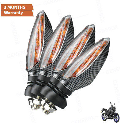 Generox Front, Rear LED Indicator Light for Yamaha FZ S V3(Amber)