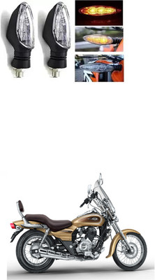 PRTEK Front, Rear LED Indicator Light for Universal For Bike Avenger 220 DTS-i(Multicolor)