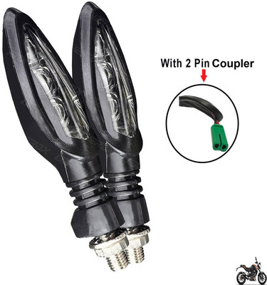 Generox Front, Rear LED Indicator Light for KTM Duke 180(Yellow)