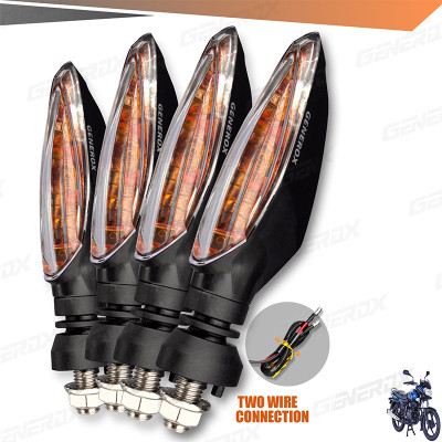 Generox Front, Rear, Side LED Indicator Light for Bajaj Discover(Yellow)