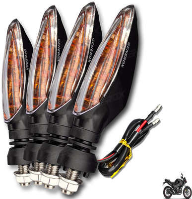 Generox Front, Rear LED Indicator Light for Hero Xtreme LATEST(Amber)