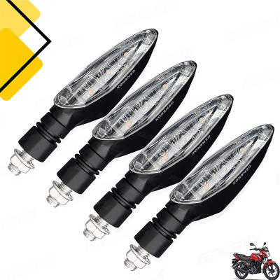 Generox Front, Rear LED Indicator Light for Suzuki Sling(Amber)