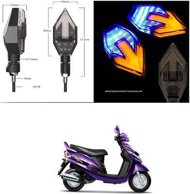PRTEK Universal High Bright Front Rear Led Side Indicator Turn Signal V908 Indicator Light Motorbike LED for Mahindra (12 V, 12 W)(Rodeo RZ, Pack of 4)