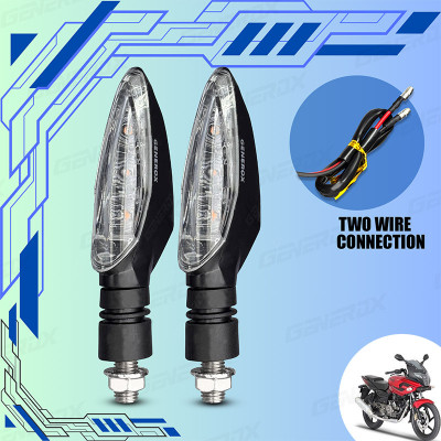 Generox Front, Rear, Side LED Indicator Light for Bajaj Pulsar 200 DTS-i(Yellow)