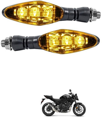 QUIRKY ZONE Front, Rear LED Indicator Light for Bajaj, Hero, Honda, TVS, Suzuki, Universal For Bike Universal For Bike(Yellow)