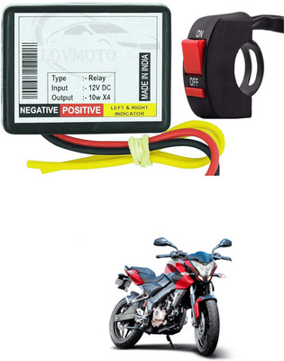 LOVMOTO Front, Rear LED Indicator Light for Bajaj Pulsar 150 DTS-i(Yellow)