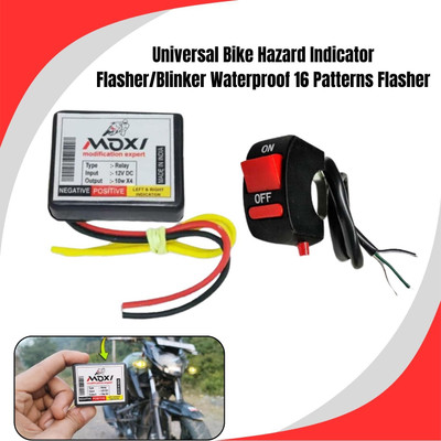 SRPHERE Front, Rear Flasher Indicator Light for Universal For Bike Universal For Bike(Multicolor)