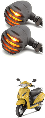 LOVMOTO Front, Rear LED Indicator Light for Hero Achiever(Yellow)