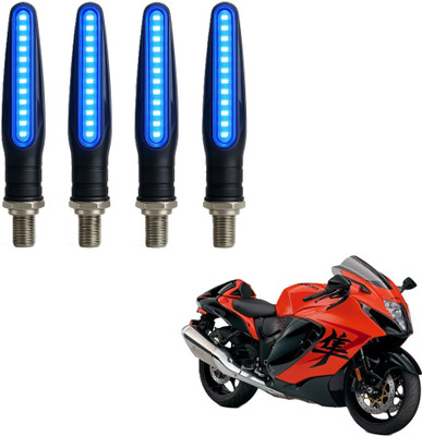 JMA TRADING Front, Rear LED Indicator Light for Suzuki Universal For Bike(Blue)