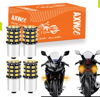 AXWee Rear, Front LED Indicator Light for Yamaha, Universal For Car R15 V3, R15, R15 V2, R15 V1(Yellow)