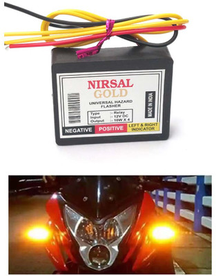 Zieozed Front, Rear, Side Flasher Indicator Light for Universal For Bike Universal For Bike