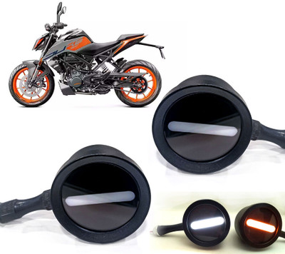 AUTO PEARL Front LED Indicator Light for Kawasaki Duke 200(White, Yellow)