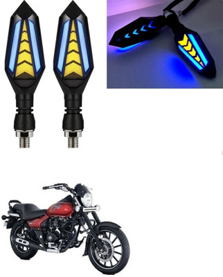 SRPHERE Front, Rear LED Indicator Light for Bajaj Universal For Bike(Amber, Blue)