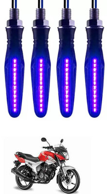 E-Shoppe Front, Rear, Side LED Indicator Light for Yamaha SZ R(Blue)