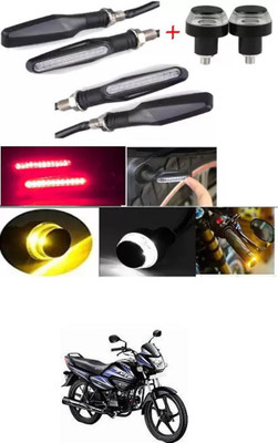 E-Shoppe Front, Rear, Side LED Indicator Light for Hero Splendor NXG(Yellow, Blue)