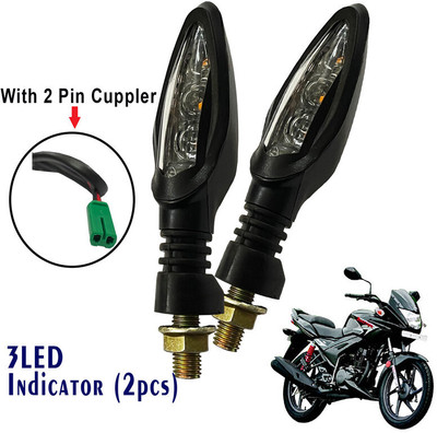 Generox Front, Rear LED Indicator Light for Hero Ignitor R(Yellow)