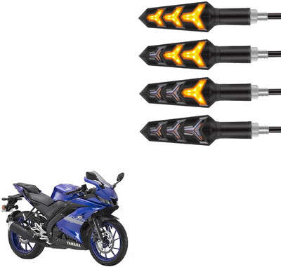Vagary Front, Rear LED Indicator Light for Yamaha R15 V3(Amber)