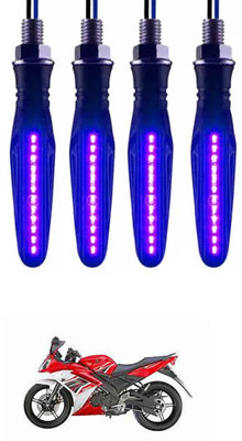 E-Shoppe Front, Rear, Side LED Indicator Light for Yamaha YZF R15 S(Blue)