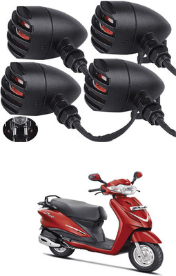 LOVMOTO Front, Rear LED Indicator Light for Honda Dream Yuga(Yellow)