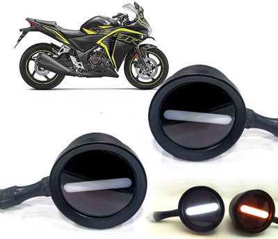 AUTO PEARL Front LED Indicator Light for Honda CBR 250R(White, Yellow)