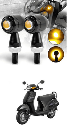 LOVMOTO Front, Rear LED Indicator Light for Hero Achiever(Yellow)