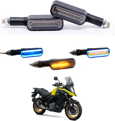 RKPSP Front LED Indicator Light for TVS Universal For Bike(Blue, Yellow)