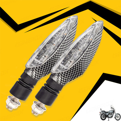 Generox Front, Rear LED Indicator Light for Bajaj Avenger 220 DTS-i(Amber)