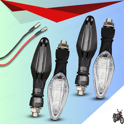Shopland Front, Rear LED Indicator Light for Honda Unicorn Dazzler(Yellow)