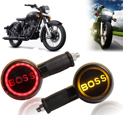 AUTO PEARL Side LED Indicator Light for Royal Enfield(Yellow, Red)