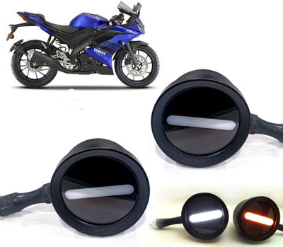 AUTO PEARL Front LED Indicator Light for Yamaha YZF R15(White, Yellow)