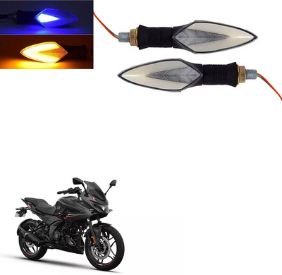 Vagary Front, Rear LED Indicator Light for Bajaj Pulsar 200 DTS-i(Blue, Yellow)