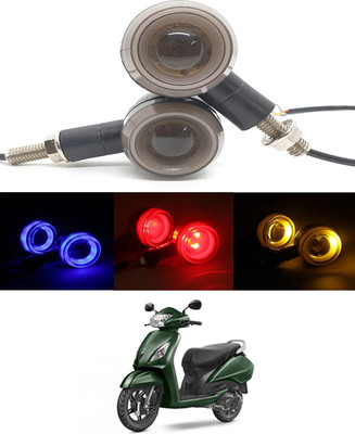 MSNP Front LED Indicator Light for TVS Universal For Bike(Blue, Yellow, Red)