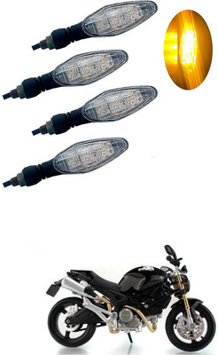 PRTEK Front, Rear LED Indicator Light for TVS Max 4R(Yellow)
