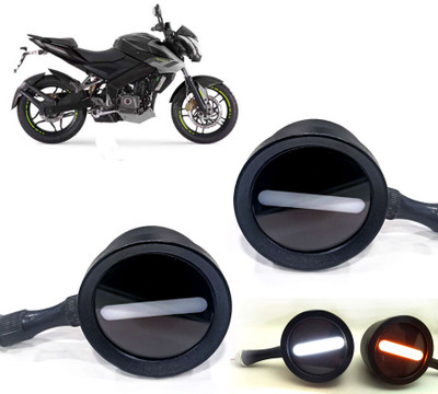 AUTO PEARL Front LED Indicator Light for Bajaj Pulsar 200NS(White, Yellow)