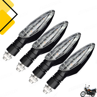 Generox Front, Rear LED Indicator Light for TVS Max(Amber)