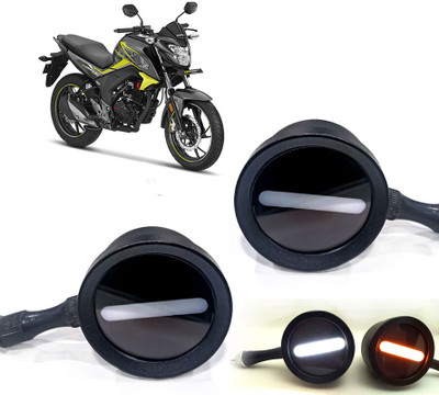 AUTO PEARL Front LED Indicator Light for Hero CB Hornet 160(White, Yellow)
