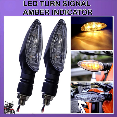 Pious Front, Rear LED Indicator Light for Bajaj Pulsar 180 DTS-i(Yellow)