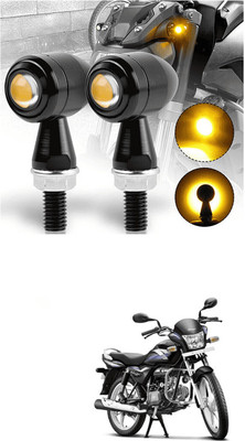 LOVMOTO Front, Rear LED Indicator Light for Hero Splendor Plus(Yellow)