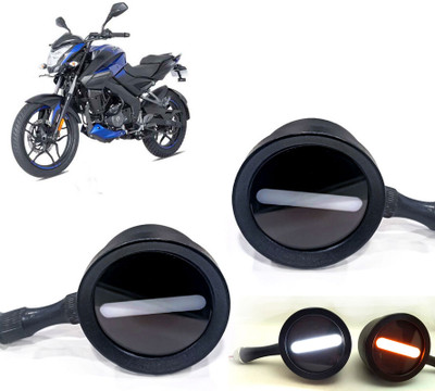 AUTO PEARL Front LED Indicator Light for Bajaj Pulsar(White, Yellow)
