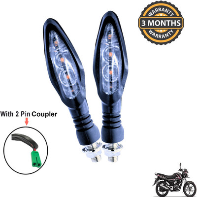 Generox Front, Rear LED Indicator Light for Bajaj Discover 125 M(Yellow)
