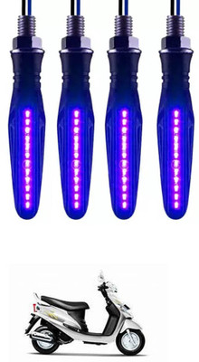 E-Shoppe Front, Rear, Side LED Indicator Light for Mahindra Rodeo RZ(Blue)